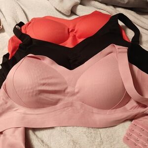 Women's Intimates Set - Pink, Black, and Red Bras